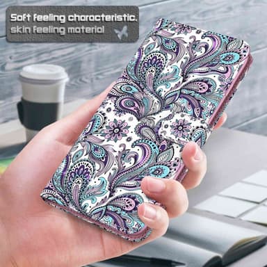 SKALO Samsung A34 5G Blomstret 3D Pungetui