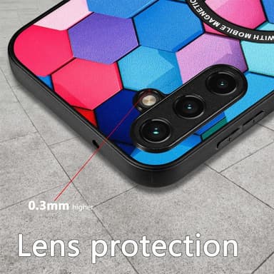 SKALO Samsung A14 4G/5G Motiv Cover med magnetisk ring - #1