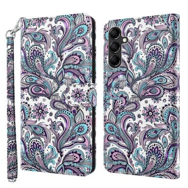 SKALO Samsung A34 5G Blomstret 3D Pungetui