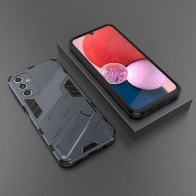 SKALO Samsung A14 4G/5G Hybrid BIBERCAS Cover - Blå