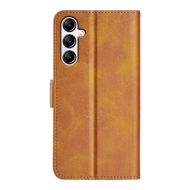 SKALO Samsung A34 5G Premium Wallet Flip Cover - Lys brun