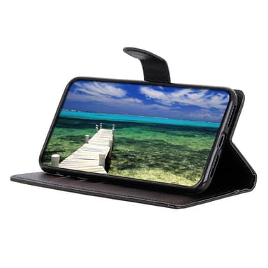 SKALO Samsung A14 4G/5G Litchi Flip Cover - Sort