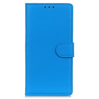 SKALO Samsung A14 4G/5G Litchi Flip Cover - Blå
