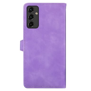 SKALO Samsung A14 4G/5G Big Wallet Flower Pungetaske - Lilla