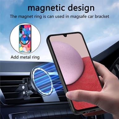 SKALO Samsung A14 4G/5G Motiv Cover med magnetisk ring - #1
