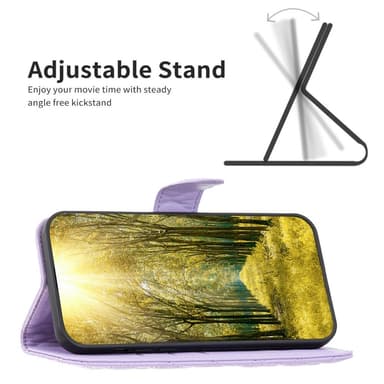 SKALO Samsung A34 5G BINFEN COLOR Quiltet Pung - Lilla