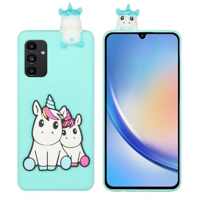 SKALO Samsung A34 5G 3D Cartoon Cover
