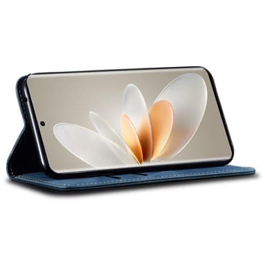 SKALO Samsung A34 5G Jeans Flip Cover - Blå