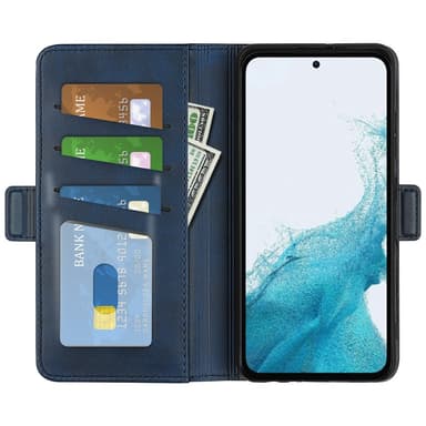 SKALO Samsung A54 5G Premium Wallet Flip Cover - Blå