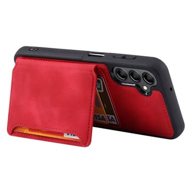 SKALO Samsung A54 5G PU-læder Cover med Pung - Rød