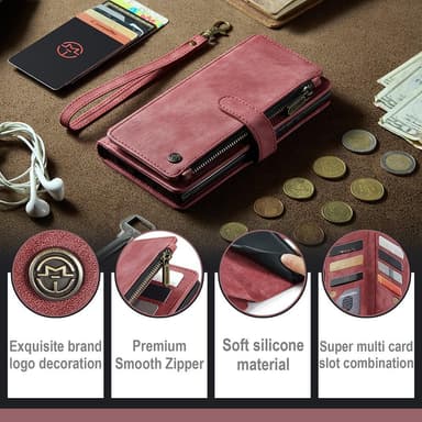 CaseMe Samsung A54 5G CaseMe Big Wallet Pungetui - Rød