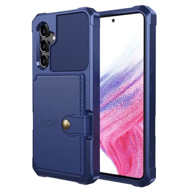 SKALO Samsung A54 5G Stødsikker cover med pung - Blå