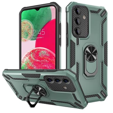 SKALO Samsung A34 5G Armor Hybrid metal ring cover - Grøn