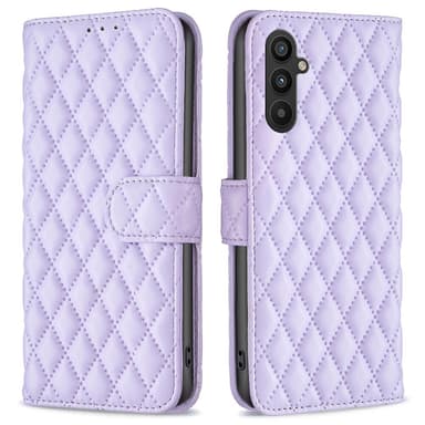 SKALO Samsung A34 5G BINFEN COLOR Quiltet Pung - Lilla