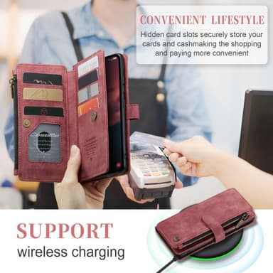 CaseMe Samsung A54 5G CaseMe Big Wallet Pungetui - Rød