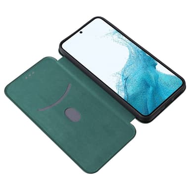 SKALO Samsung A54 5G Carbon Fiber Pungetui - Grøn