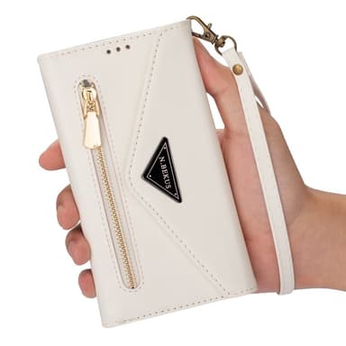 SKALO Samsung A54 5G Evelope Clutch 8-RUM - Hvid