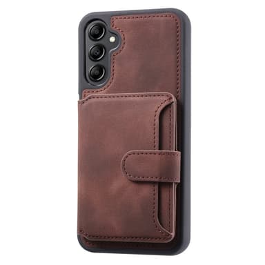 SKALO Samsung A34 5G PU-læder Cover med Pung - Brun