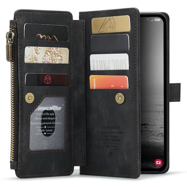 CaseMe Samsung A54 5G CaseMe Big Wallet Pungetui - Sort