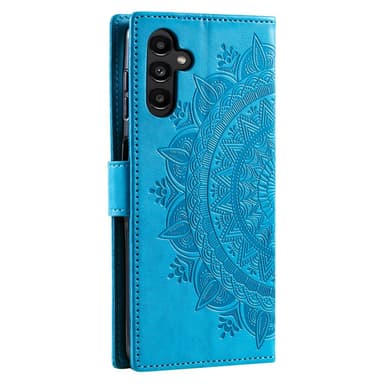 SKALO Samsung A34 5G Mandala Flip Cover - Blå