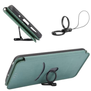 SKALO Samsung A54 5G Carbon Fiber Pungetui - Grøn