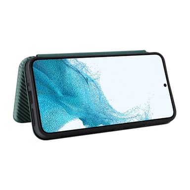 SKALO Samsung A54 5G Carbon Fiber Pungetui - Grøn