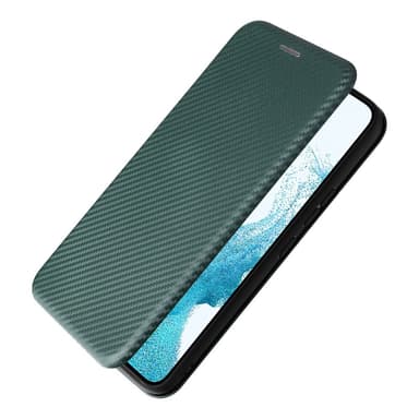 SKALO Samsung A54 5G Carbon Fiber Pungetui - Grøn