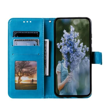 SKALO Samsung A34 5G Mandala Flip Cover - Blå