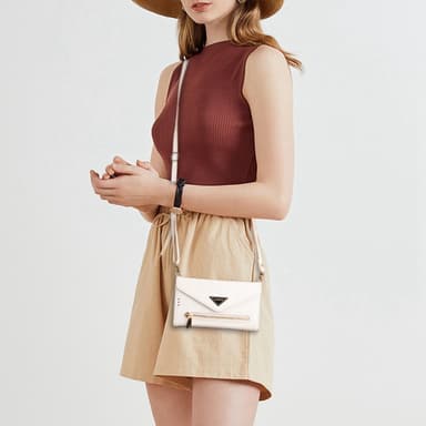 SKALO Samsung A54 5G Evelope Clutch 8-RUM - Hvid