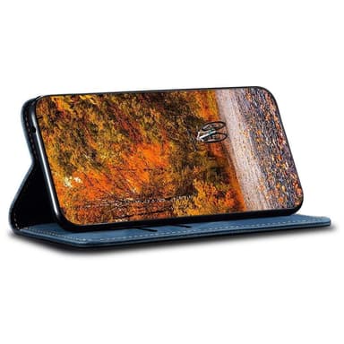 SKALO Samsung A54 5G Jeans Flip Cover - Blå