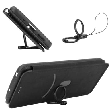 SKALO Samsung A54 5G Carbon Fiber Pungetui - Sort
