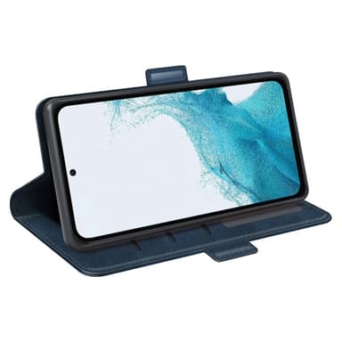 SKALO Samsung A54 5G Premium Wallet Flip Cover - Blå