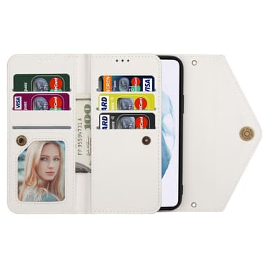SKALO Samsung A54 5G Evelope Clutch 8-RUM - Hvid