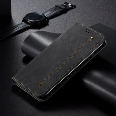 SKALO Samsung A54 5G Jeans Flip Cover - Sort