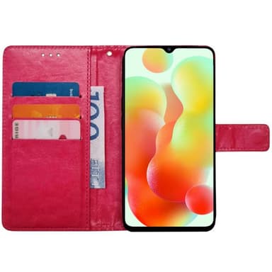 Wallet cover 3-kort Xiaomi Redmi 12C - Lyserød