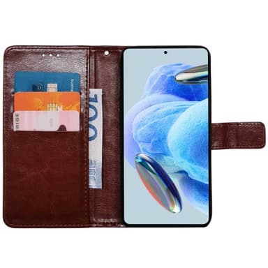 Wallet cover 3-kort Xiaomi Redmi Note 12 Pro 5G - Brun