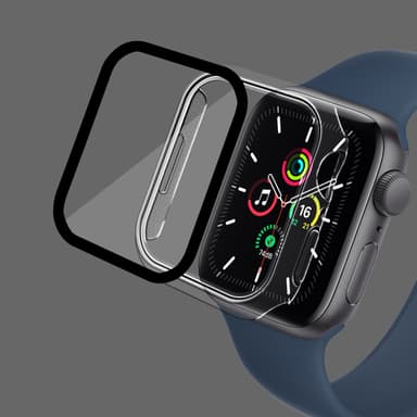 Smart urkasse med skærmbeskytter Gennemsigtig 45 mm Apple Watch 7/8