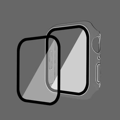 Smart urkasse med skærmbeskytter Gennemsigtig 45 mm Apple Watch 7/8
