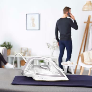 Tefal Puregliss strygejern FV8043E0 (sølv/hvid)