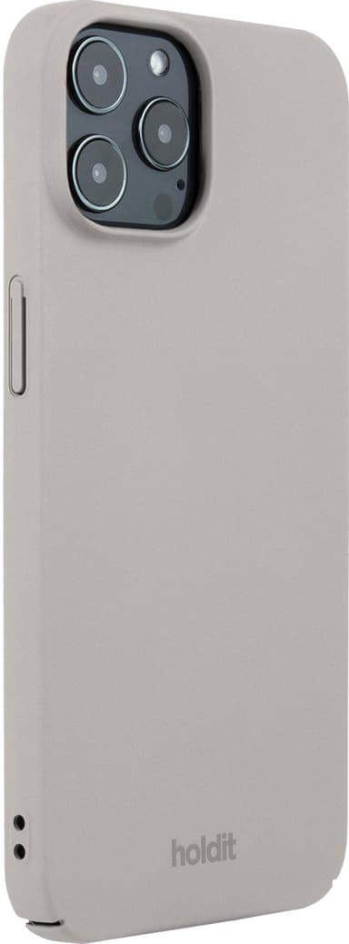 Holdit Slim Case iPhone 12/12 Pro cover (gråbrun)