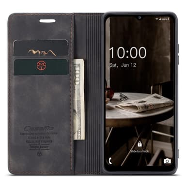CASEME Retro Pung Taske til Samsung Galaxy A34 - Sort