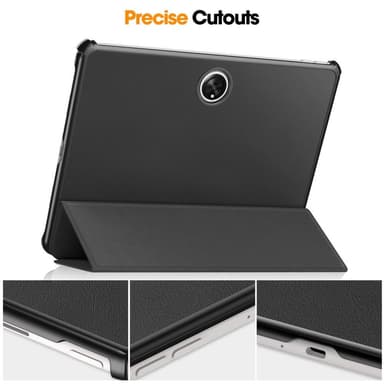 Til OnePlus Pad Tri-fold Stand Wake/Sleep Cover Tabletetui - Sort