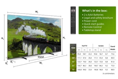 Philips 75” PUS7608 4K LED Smart TV (2023)