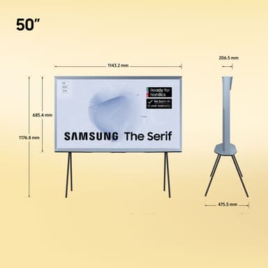 Samsung 50" LS01BH The Serif 4K QLED Smart TV (2023)