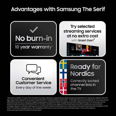 Samsung 55" LS01BG The Serif 4K QLED Smart TV (2023)
