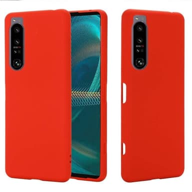 Liquid silikone cover Sony Xperia 1 V - Rød