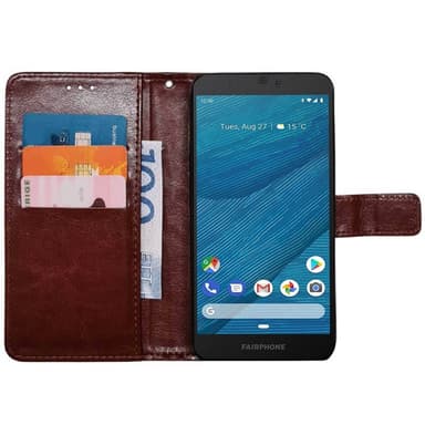 Wallet cover 3-kort Fairphone 3 - Brun