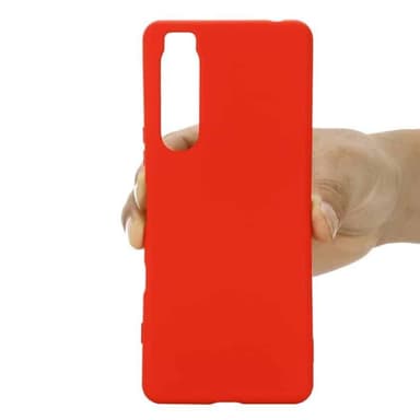Liquid silikone cover Sony Xperia 1 V - Rød