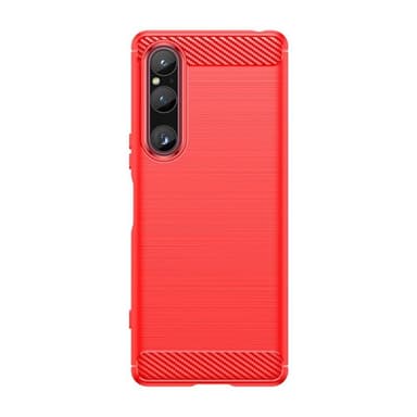 Børstet silikone cover Sony Xperia 1 V - Rød