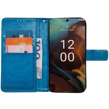 Wallet cover 3-kort Nokia XR21 - Lyseblå